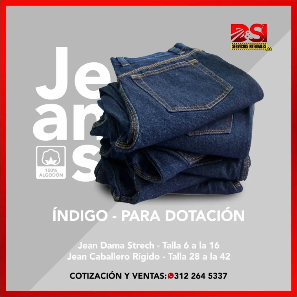 Jean Industrial Caballero y Dama – Stretch / Rígido 